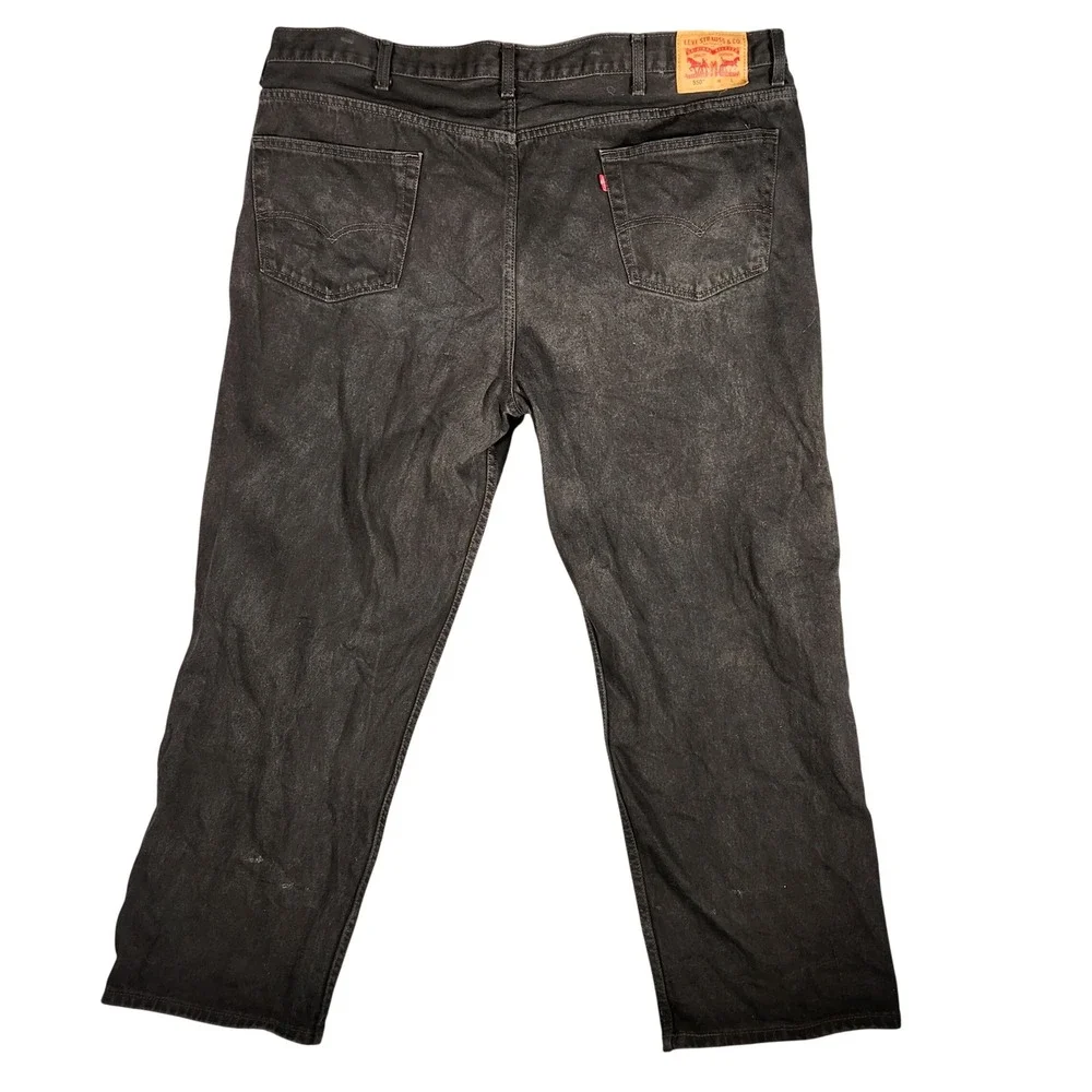 Levi's 505 Jeans Mens 48x31 Black Excellent Straight Leg‎ Regular Fit Denim